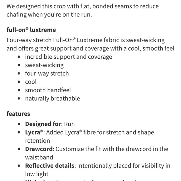 Lululemon Smooth Stride Mesh Crops size 6 Black - Picture 3 of 12